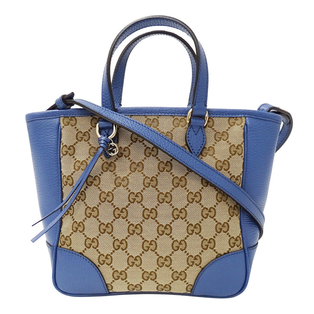 Gucci GUCCI Women's Handbag, Brand Handbag/Shoulder Bag, 2-way, GG Canvas, Bl...